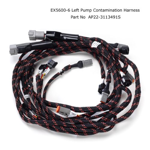 Hitachi Braided Wiring Harness EX5600-6 Left pump contamination Harness AP22-3113491S