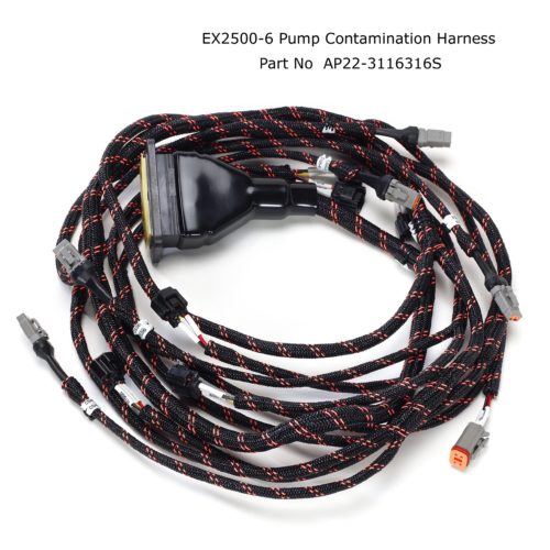 Hitachi Braided Wiring Harness EX2600-6 pump contamination harness AP22-3116316S