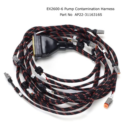 Hitachi Braided Wiring Harness EX2600-6 pump contamination harness AP22-3116316S