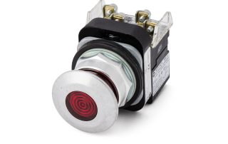 Allplant Allen Bradley Emergency Stop 60mm Illuminated. Manufacturer number 800T-FXQH2RA1 & 800TC-FXQH2RA1