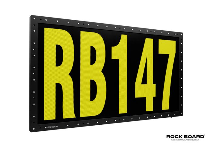 Allplant Rock Board Komatsu Haul Truck ID Number Board RB1470_Logo Allplant Rock Board Komatsu Haul Truck ID Number Board RB1470_Logo