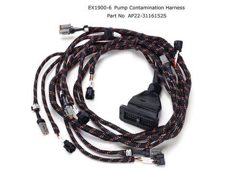 Hitachi Braided Wiring Harness EX1900-6 Pump Contamination Harness AP22-3116152S
